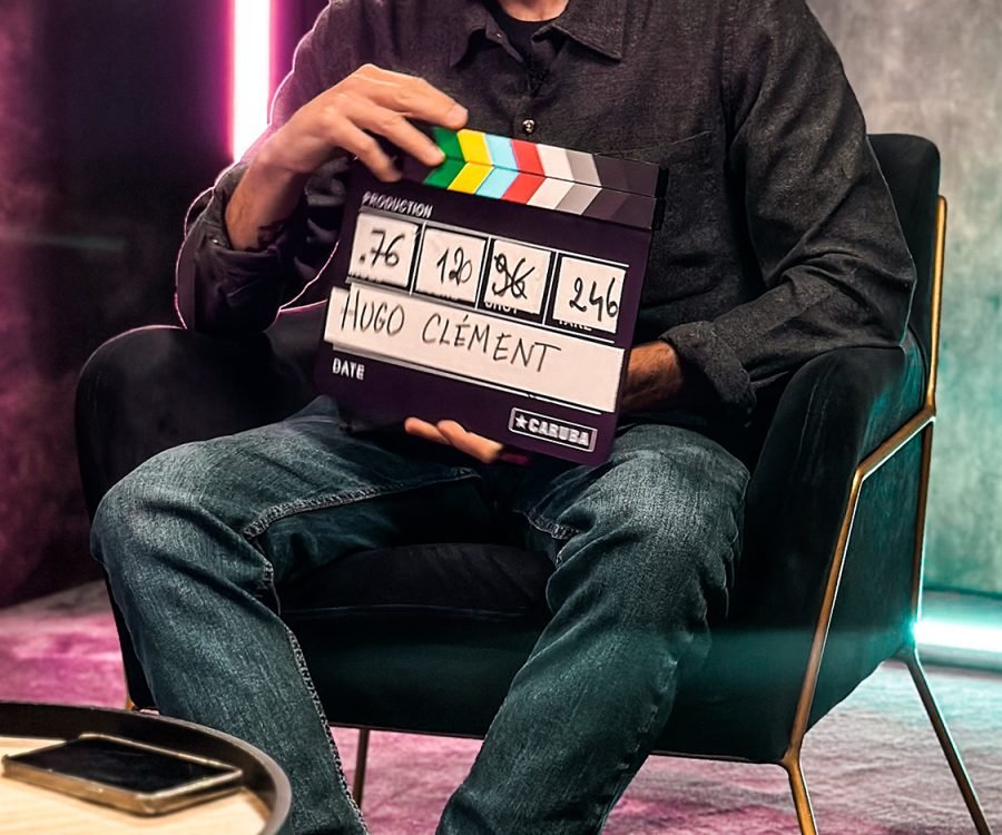 Tournage de l’interview de Hugo Clément pour LEGEND